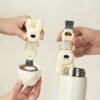 Cute Bear Multi-Function Cleaning Brush 4 Detachable Heads Cup Cleaner (1PC)