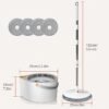 DualClean Wash & Dry Mop Self-Wringing Floor Cleaning Mop