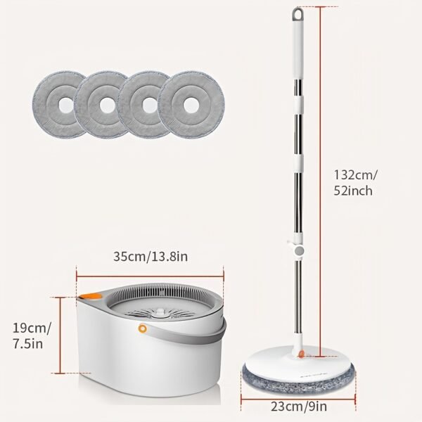 DualClean Wash & Dry Mop Self-Wringing Floor Cleaning Mop