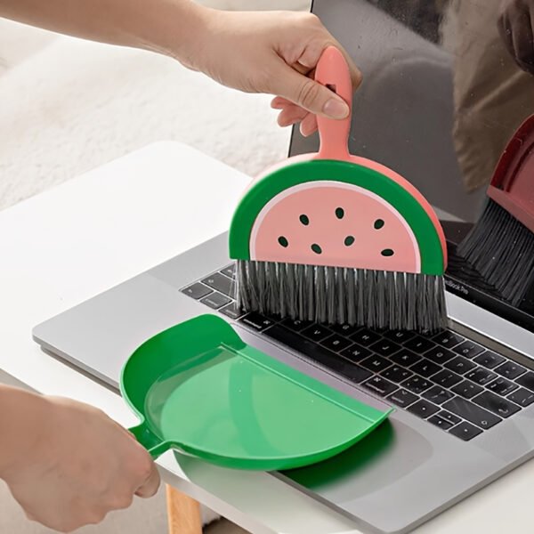 Mini Desk Cleaning Dustpan & Brush Set Compact Tabletop Cleaner