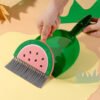Mini Desk Cleaning Dustpan & Brush Set Compact Tabletop Cleaner