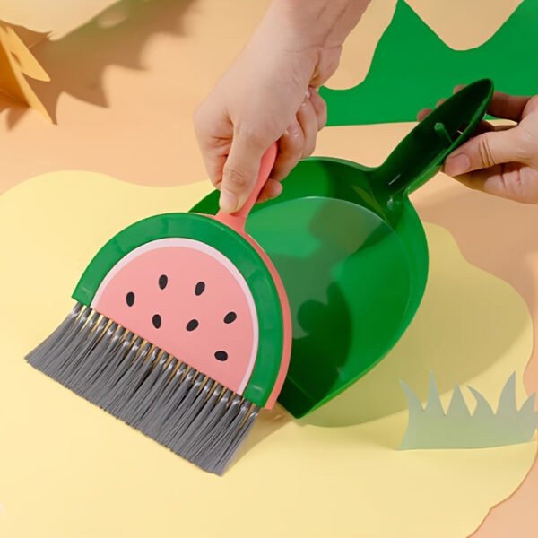 Mini Desk Cleaning Dustpan & Brush Set Compact Tabletop Cleaner