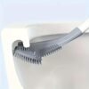 Silicone Toilet Brush with Holder Wall-Mounted Long Handle