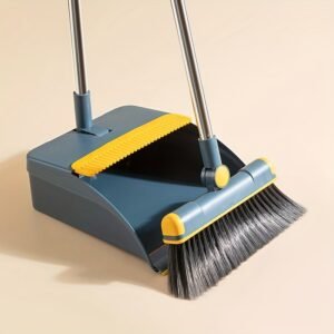 2PCS Broom & Dustpan Cleaning Set Compact Household Sweeping Kit