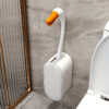 Elegant Swan Toilet Brush Set Creative Design with Holder
