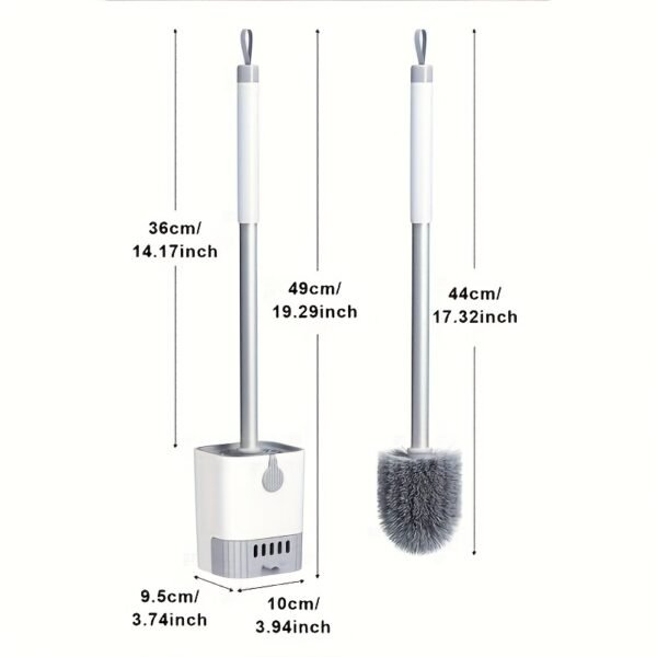 Classic Toilet Brush Set with Holder Hygienic Bathroom Cleaning Tool