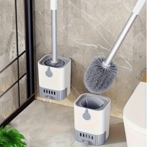 Classic Toilet Brush Set with Holder Hygienic Bathroom Cleaning Tool