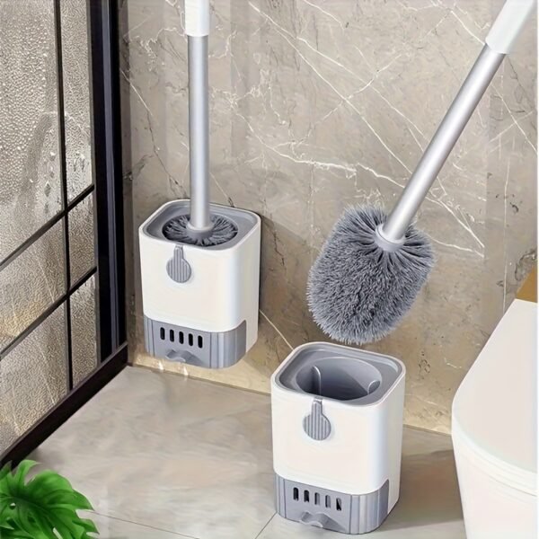 Classic Toilet Brush Set with Holder Hygienic Bathroom Cleaning Tool