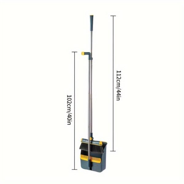 2PCS Broom & Dustpan Cleaning Set Compact Household Sweeping Kit