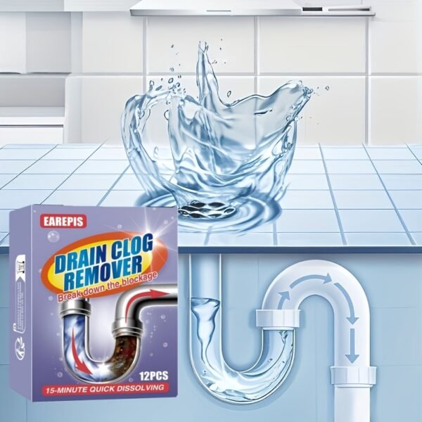 12 pcs Box Drain Cleaning Effervescent Tablets