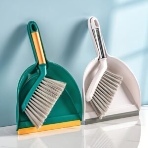 Minimalist White Dustpan & Brush Set