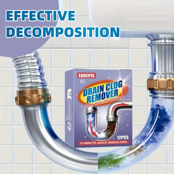 12 pcs Box Drain Cleaning Effervescent Tablets