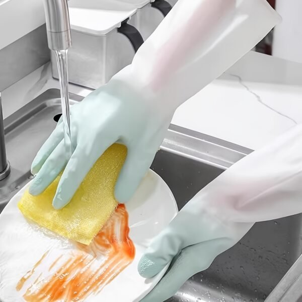 Dishwashing Cleaning Gloves Reusable Kitchen & Household Gloves (1 Pair)