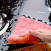 Oil-Absorbing Cleaning Cloths Multi-Purpose Square Wipes (Mixed Color)