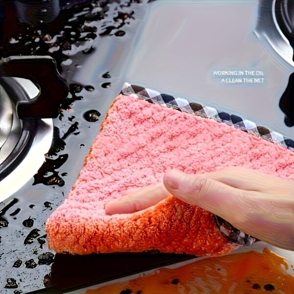 Oil-Absorbing Cleaning Cloths Multi-Purpose Square Wipes (Mixed Color)
