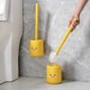 1pc Yellow Duck Plastic Toilet Brush with Soft Bristles