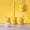 1pc Yellow Duck Plastic Toilet Brush with Soft Bristles