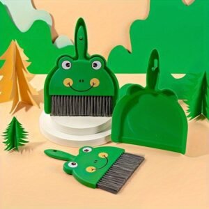 Cute Cartoon Dustpan & Broom Set Mini Household Cleaning Tool