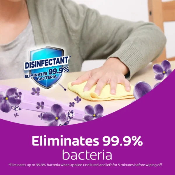 Ajax Fabuloso Floor Cleaner Lavender Scent Kills 99.9% Bacteria 2L Multi Purpose