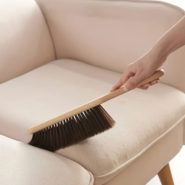 Premium Horsehair Broom with Wooden Handle High Quality Soft Sweep Brush