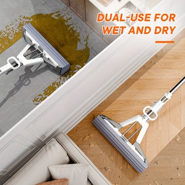 Durable Stainless Steel Handle Mop Strong & Long-Lasting Cleaning Tool