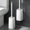 Wall-Mounted Toilet Brush Set with Long Handle