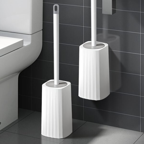 Wall-Mounted Toilet Brush Set with Long Handle