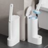 Toilet Cleaning Brush with a Holder And 12 Replacement Heads