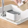 2-in-1 Kitchen Soap Dispenser with Sponge Holder