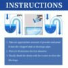 PowerFlow Drain Unclogging Powder Strong Pipe & Sink Blockage Remover