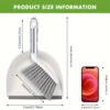 Minimalist White Dustpan & Brush Set