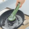 Ergonomic Dishwashing Brush with Soap Dispenser