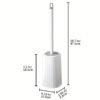 Wall-Mounted Toilet Brush Set with Long Handle