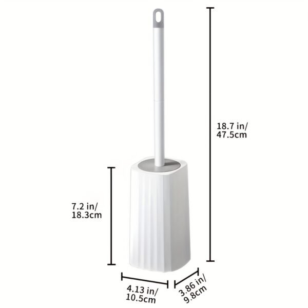 Wall-Mounted Toilet Brush Set with Long Handle