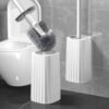 Wall-Mounted Toilet Brush Set with Long Handle