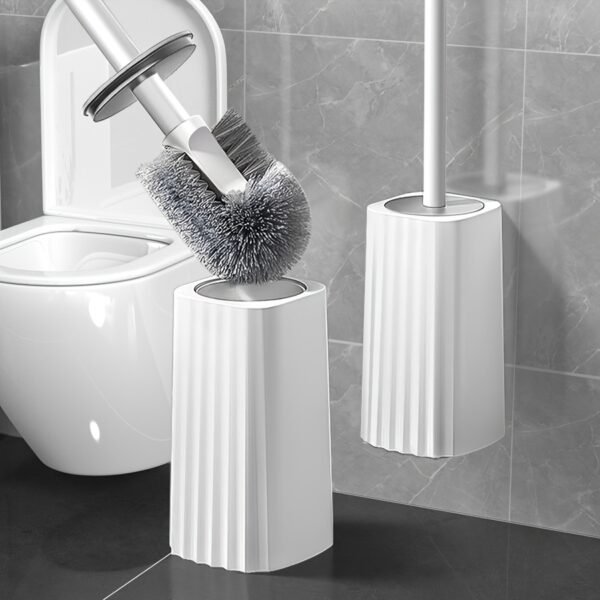 Wall-Mounted Toilet Brush Set with Long Handle