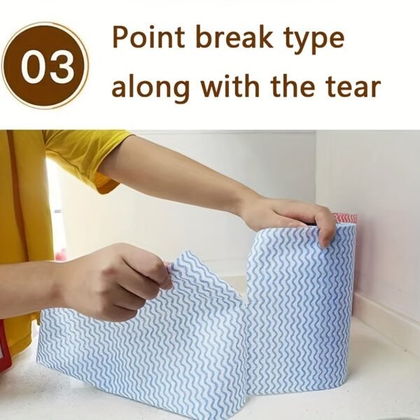 50PCS Thickened Dish Cleaning Cloth Roll