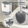 Classic Toilet Brush Set with Holder Hygienic Bathroom Cleaning Tool