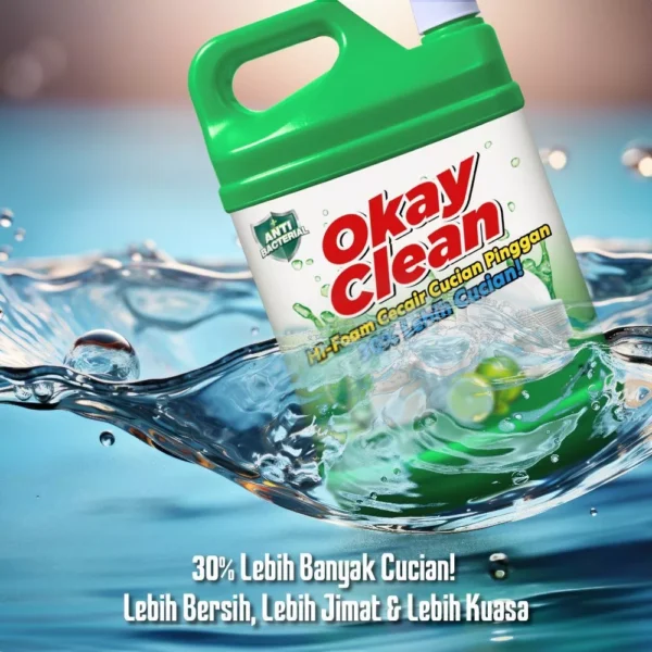 Okay Clean 2L Dishwash Liquid Lime Scent